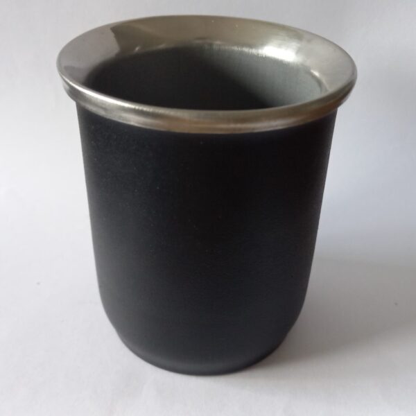 Mate térmico negro de acero inoxidable