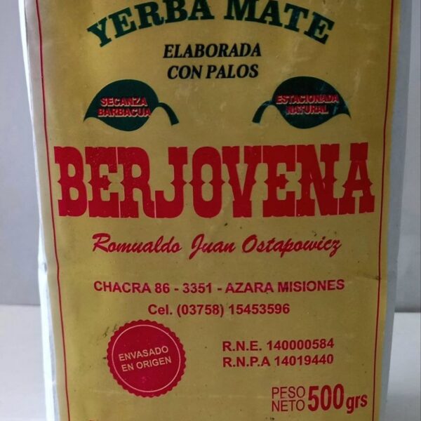 Yerba Mate Berjovena Barbacuá 500g