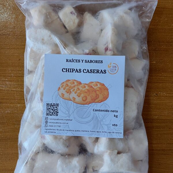 Chipas Caseras Correntinas de calabresa