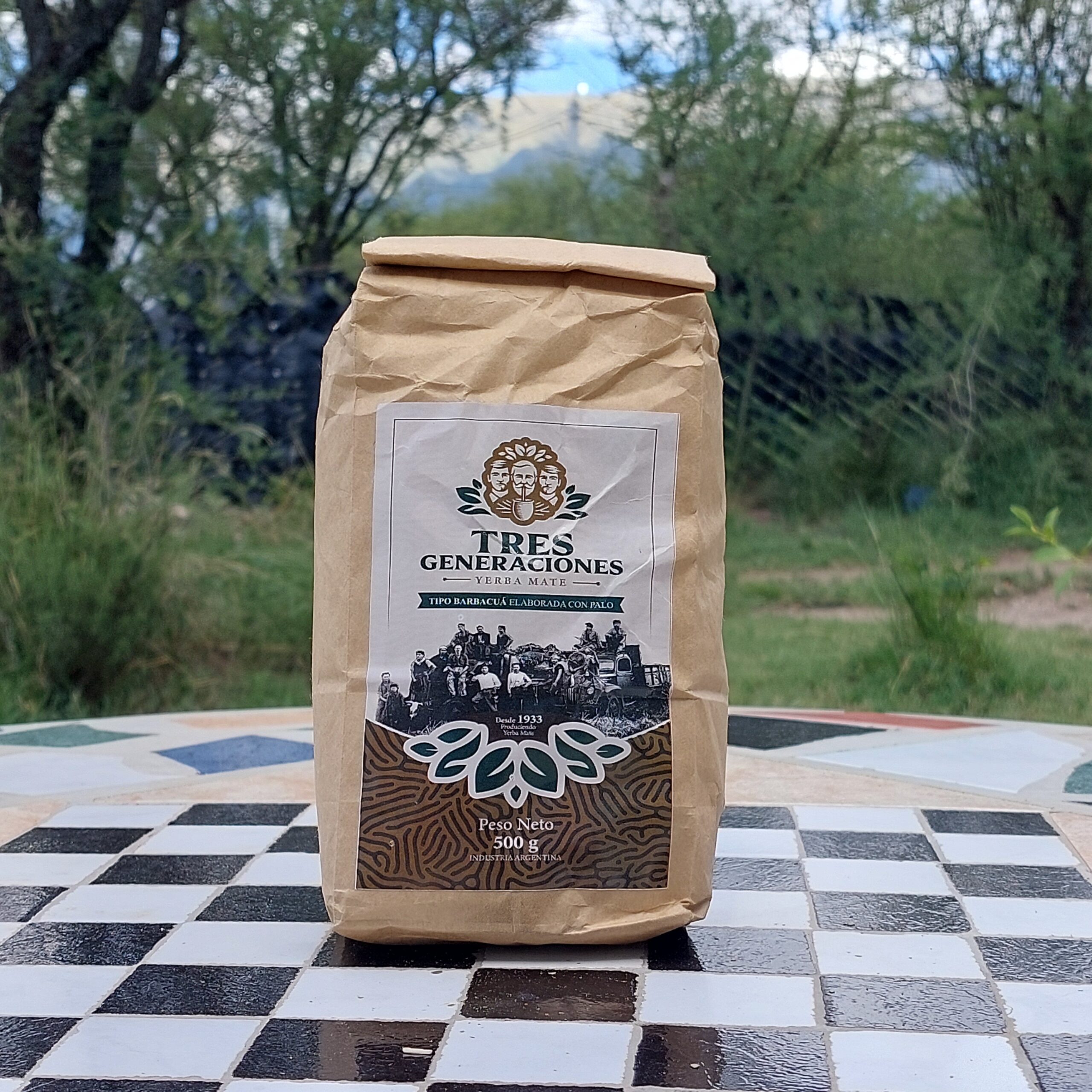 Yerba Mate Tres Generaciones barbacuá 500g