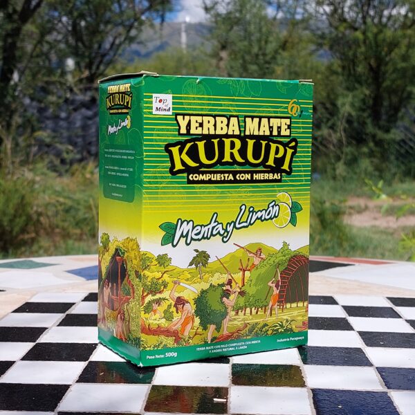 Yerba Mate Kurupí menta y limón 500g