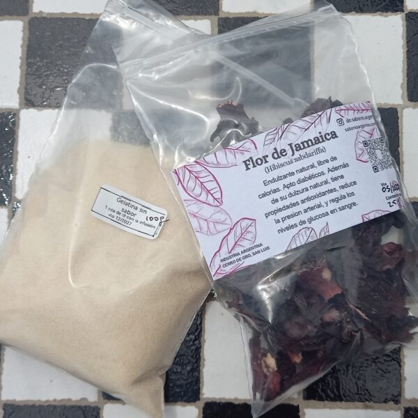 Combo Hibisco + Gelatina sin sabor